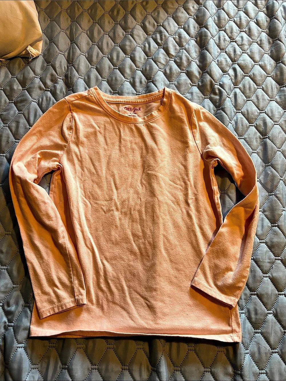 Cat & Jack Girls Long Sleeve Tee pink Size Medium